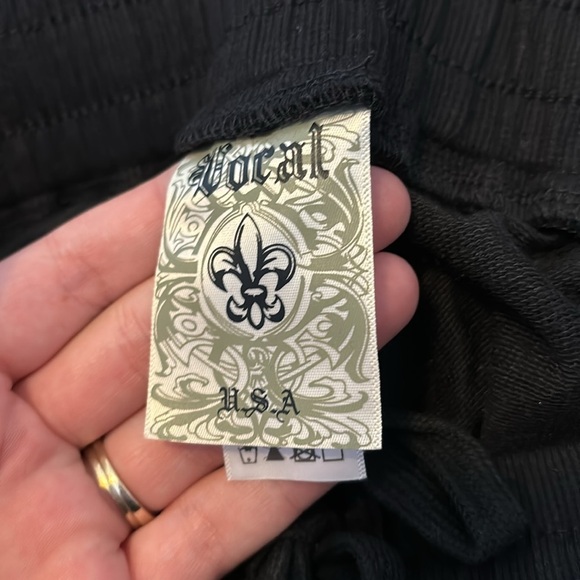 Vocal women’s black chain detail drawstring pants size medium - Picture 9 of 10